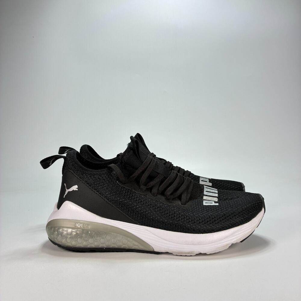 PUMA Iocell Black White Low Top Athletic Running Shoes 195425-01 Women's Size 9